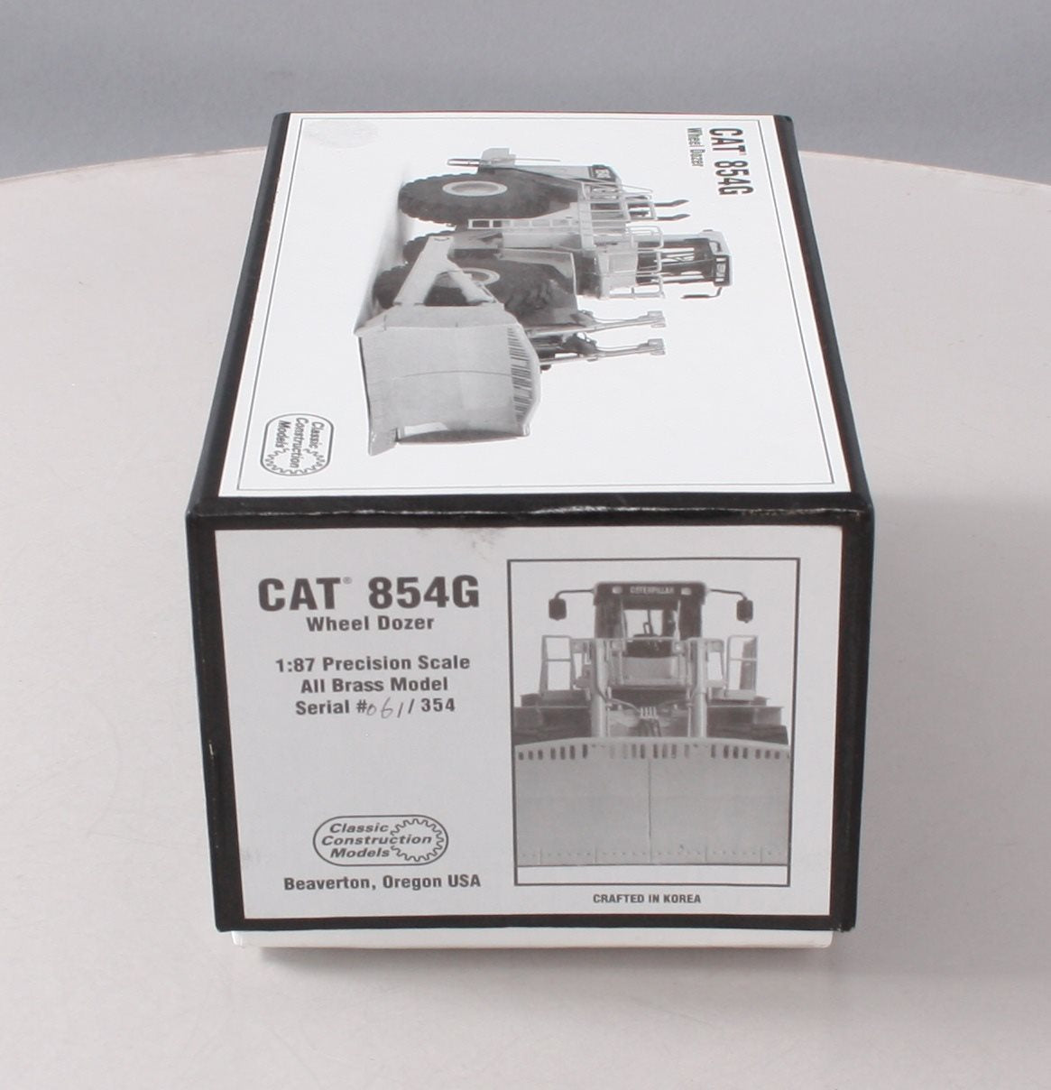 CCM 1:87 Scale BRASS CAT 854G Wheel Dozer NIB