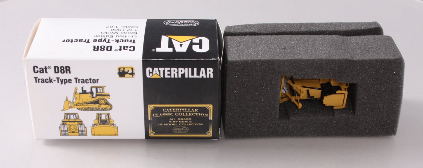 Classic Construction Models BRASS 1:87 Scale Caterpillar D8R Track-Type Tractor LN/Box