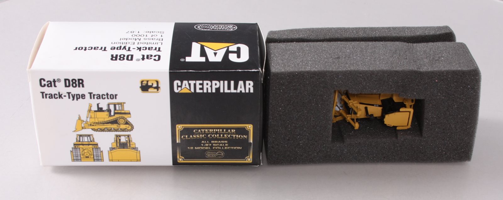 Classic Construction Models BRASS 1:87 Scale Caterpillar D8R Track-Type Tractor LN/Box