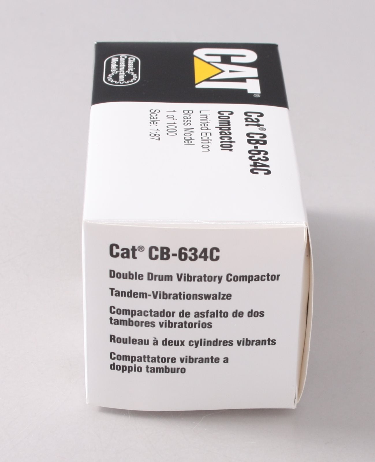 Classic Construction Models BRASS 1:87 Scale Caterpillar CB-634C Compactor LN/Box