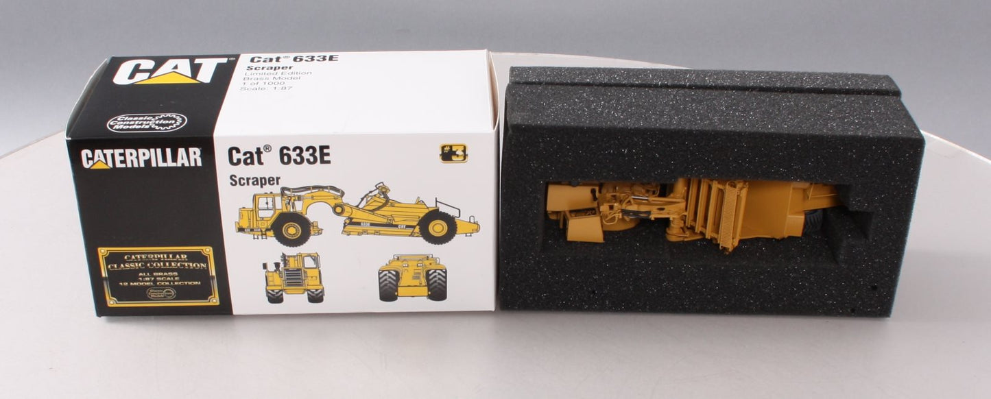 Classic Construction Models BRASS 1:87 Scale Caterpillar 633E Scraper LN/Box