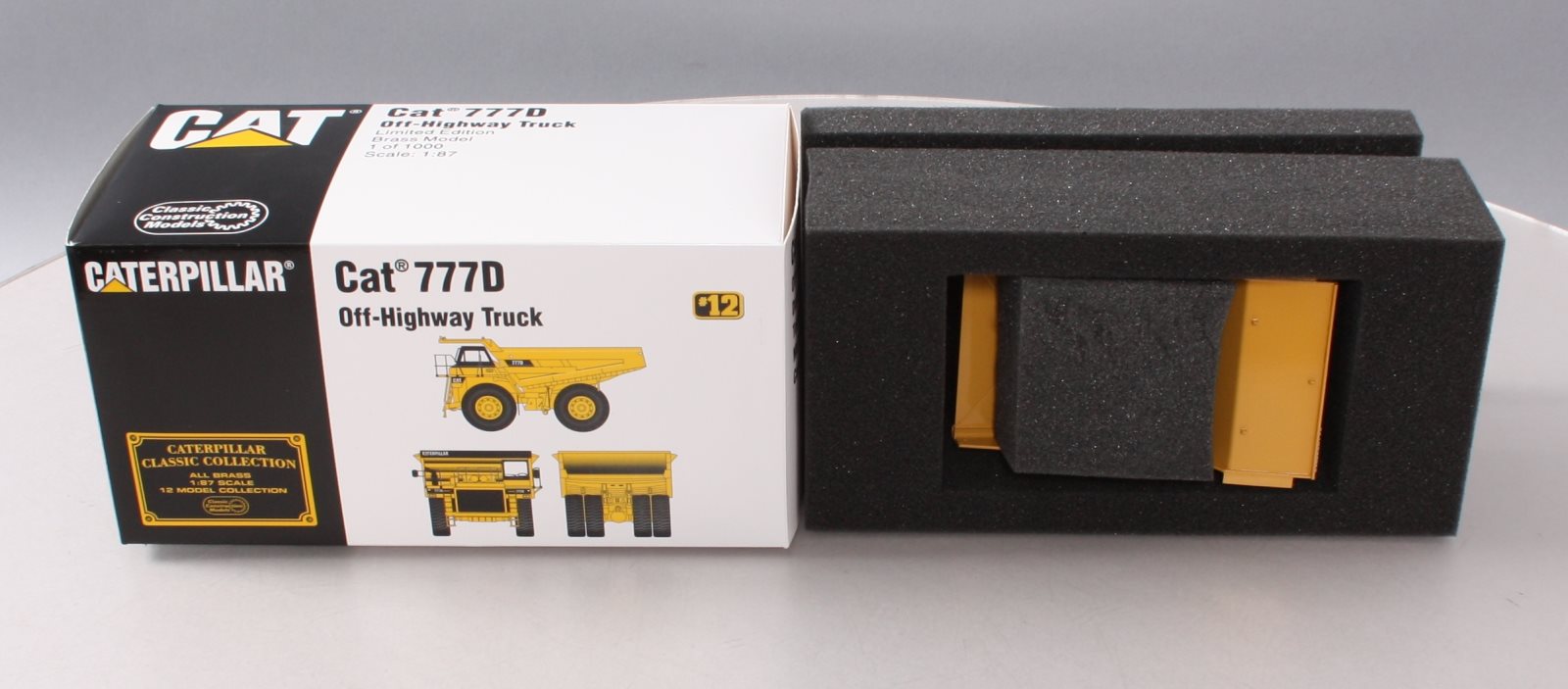 Classic Construction Models BRASS 1:87 Scale Caterpillar 777D Off-Highway Truck LN/Box