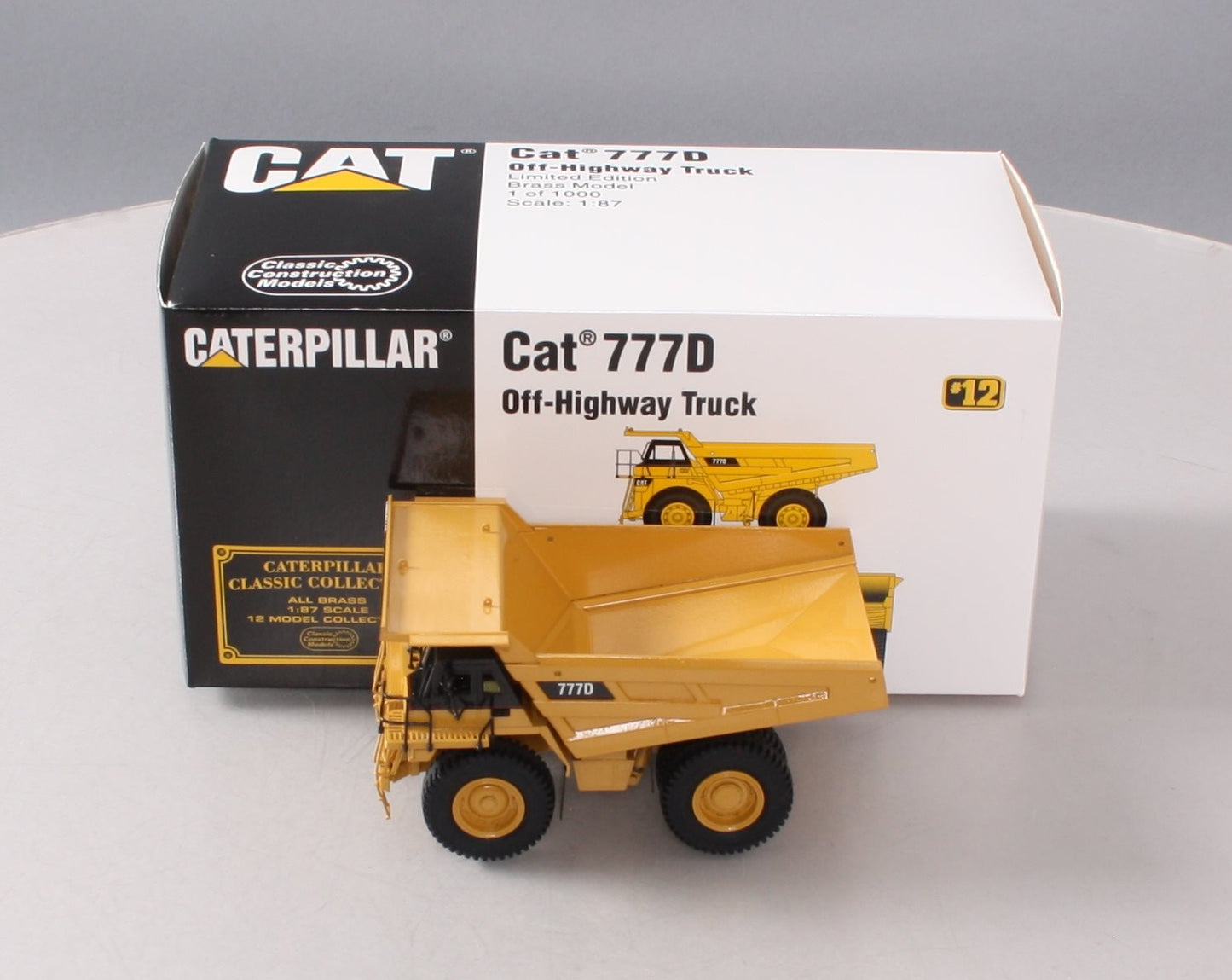 Classic Construction Models BRASS 1:87 Scale Caterpillar 777D Off-Highway Truck LN/Box