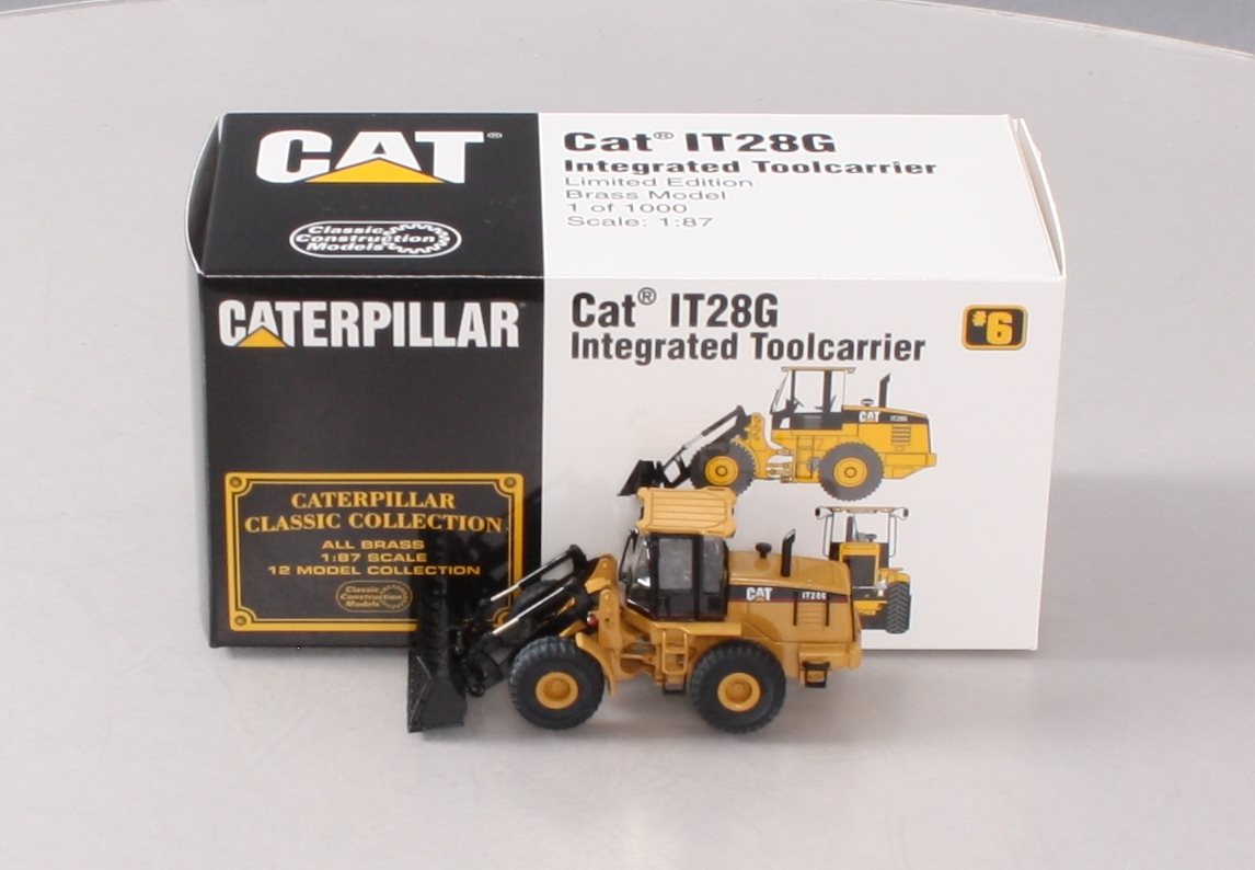 Classic Construction Models BRASS 1:87 Scale CAT IT28G Integrated Toolcarrier LN/Box