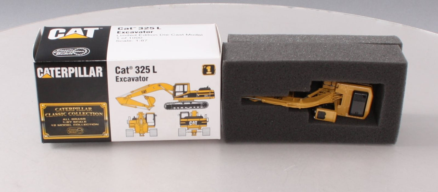 Classic Construction Models BRASS 1:87 Scale Caterpillar 325 L Excavator NIB