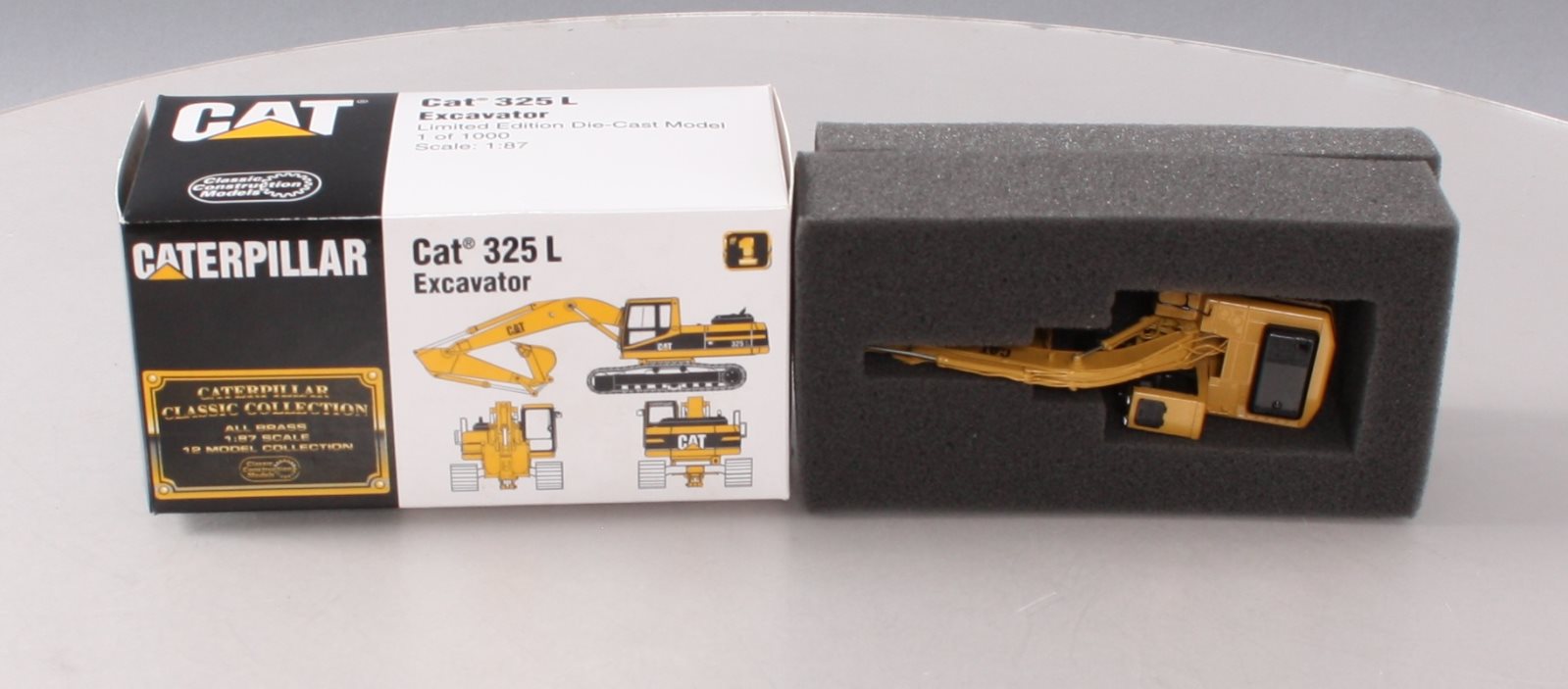 Classic Construction Models BRASS 1:87 Scale Caterpillar 325 L Excavator NIB