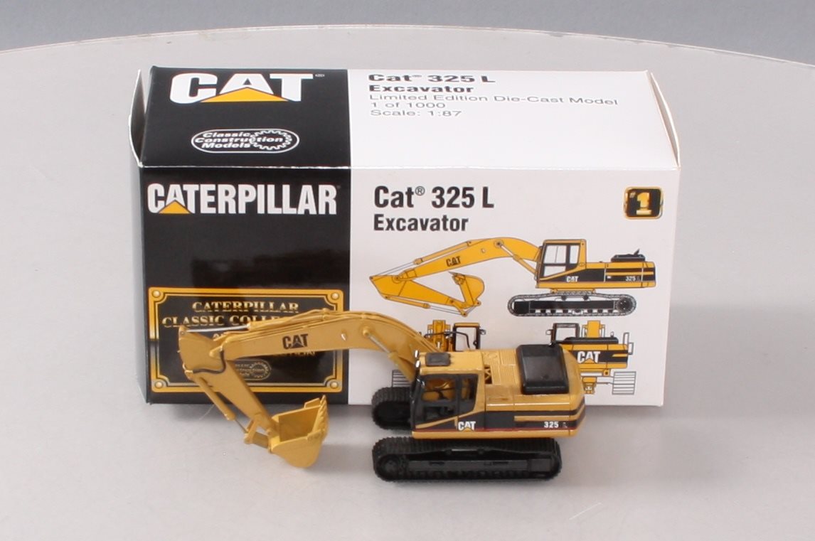 Classic Construction Models BRASS 1:87 Scale Caterpillar 325 L Excavator NIB