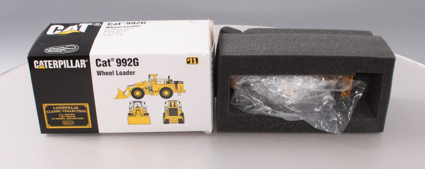 Classic Construction Models BRASS 1:87 Scale Caterpillar 992G Wheel Loader LN/Box