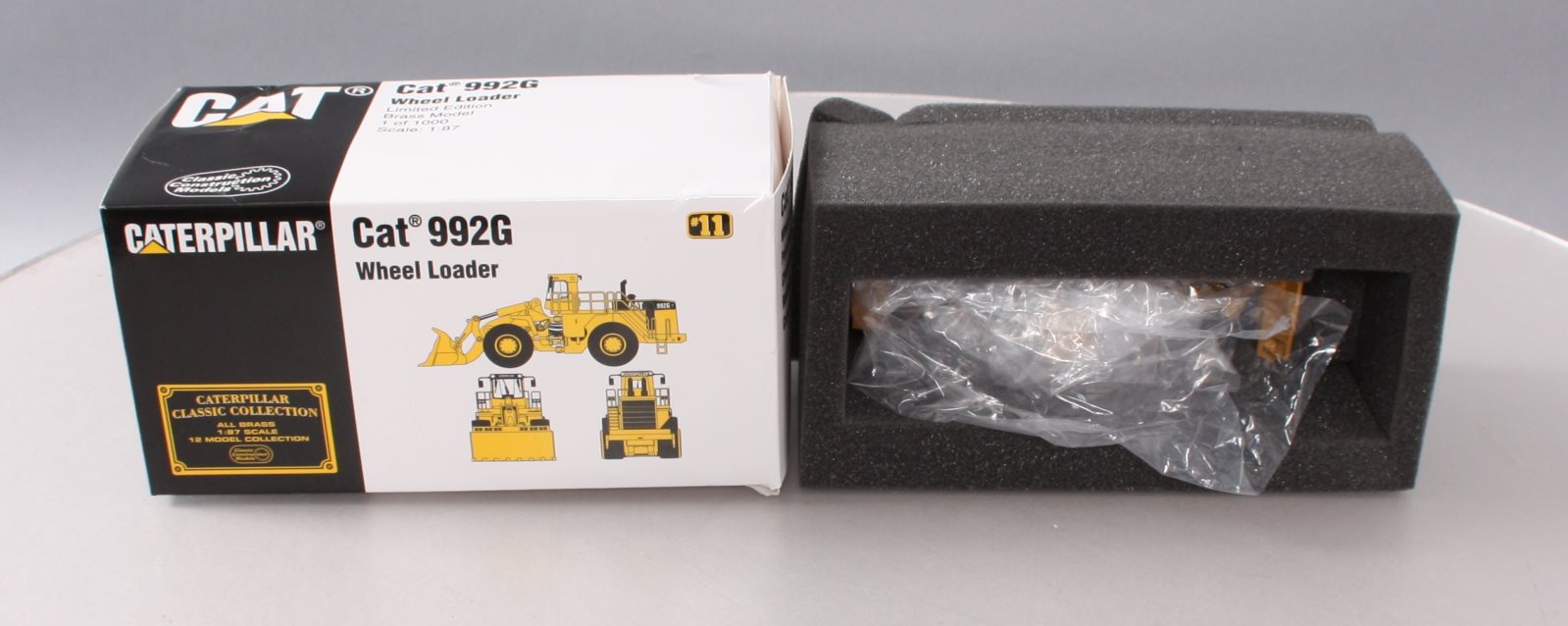 Classic Construction Models BRASS 1:87 Scale Caterpillar 992G Wheel Loader LN/Box