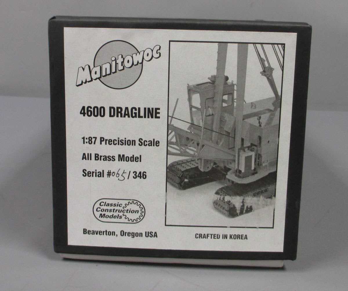 Classic Construction Models BRASS 1:87 Scale Manitowoc 4600 Dragline LN/Box