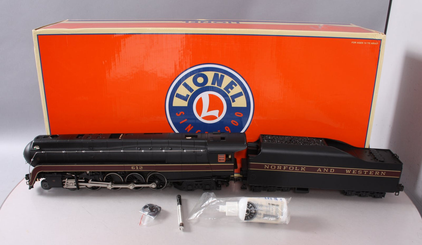 Lionel 6-11414 O Norfolk & Western J-Class 4-8-4 Legacy Steam Loco & Tender #612