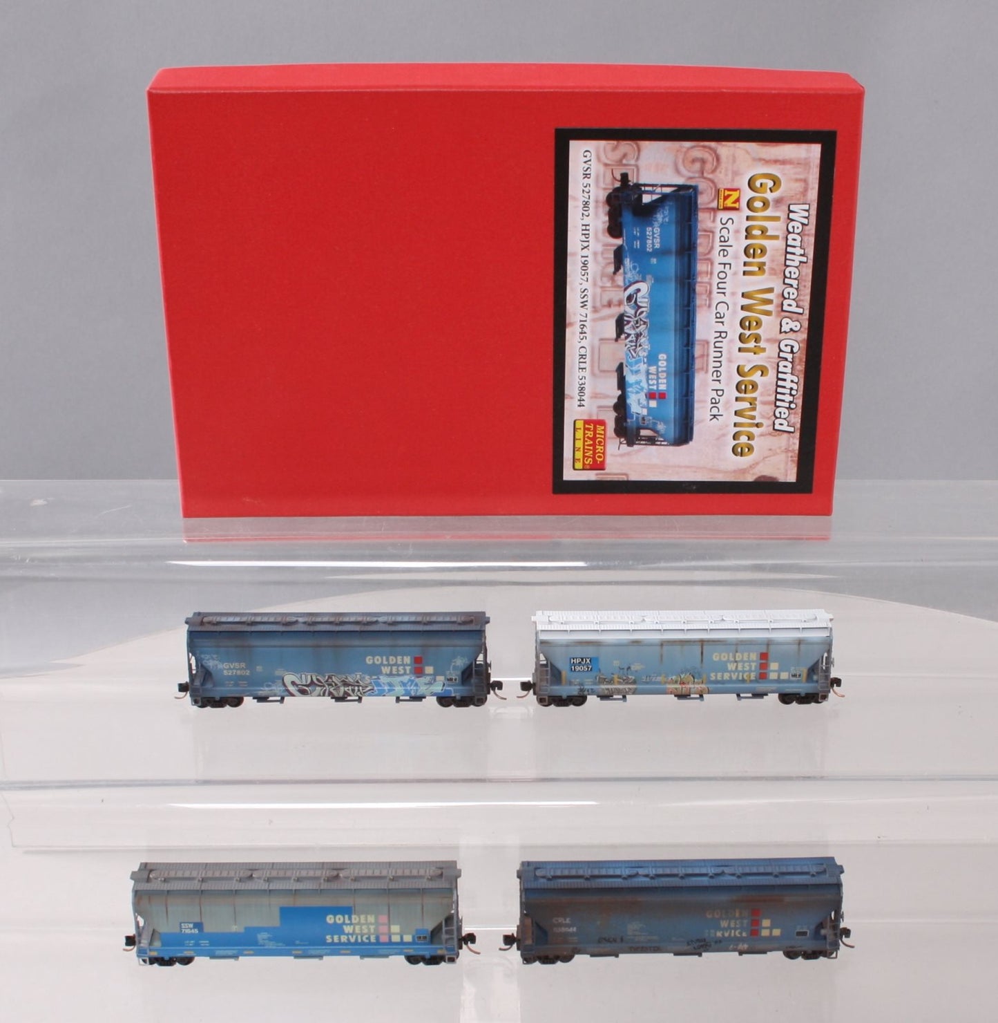 Micro-Trains 99305280 N Golden West 3 Bay Center Flow Covered Hopper (Set of 4)
