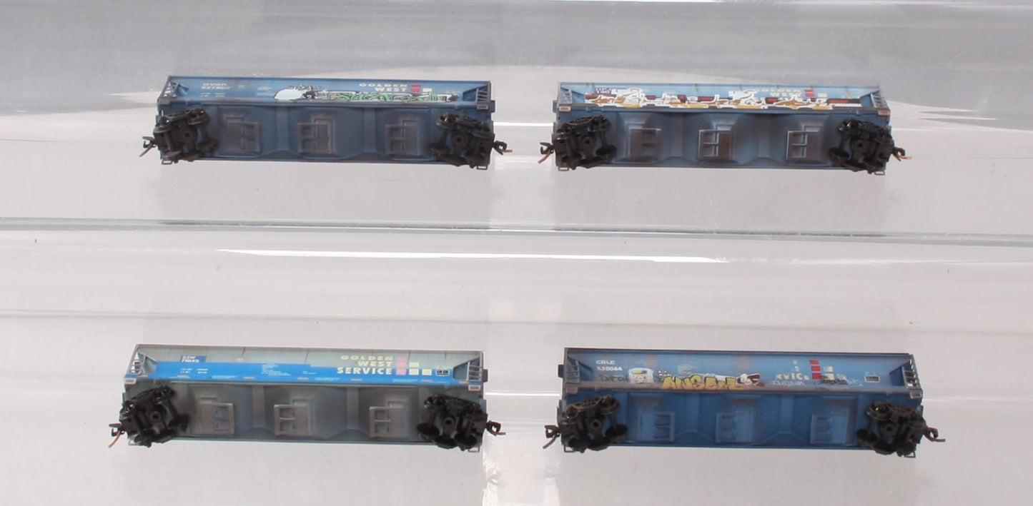 Micro-Trains 99305280 N Golden West 3 Bay Center Flow Covered Hopper (Set of 4)