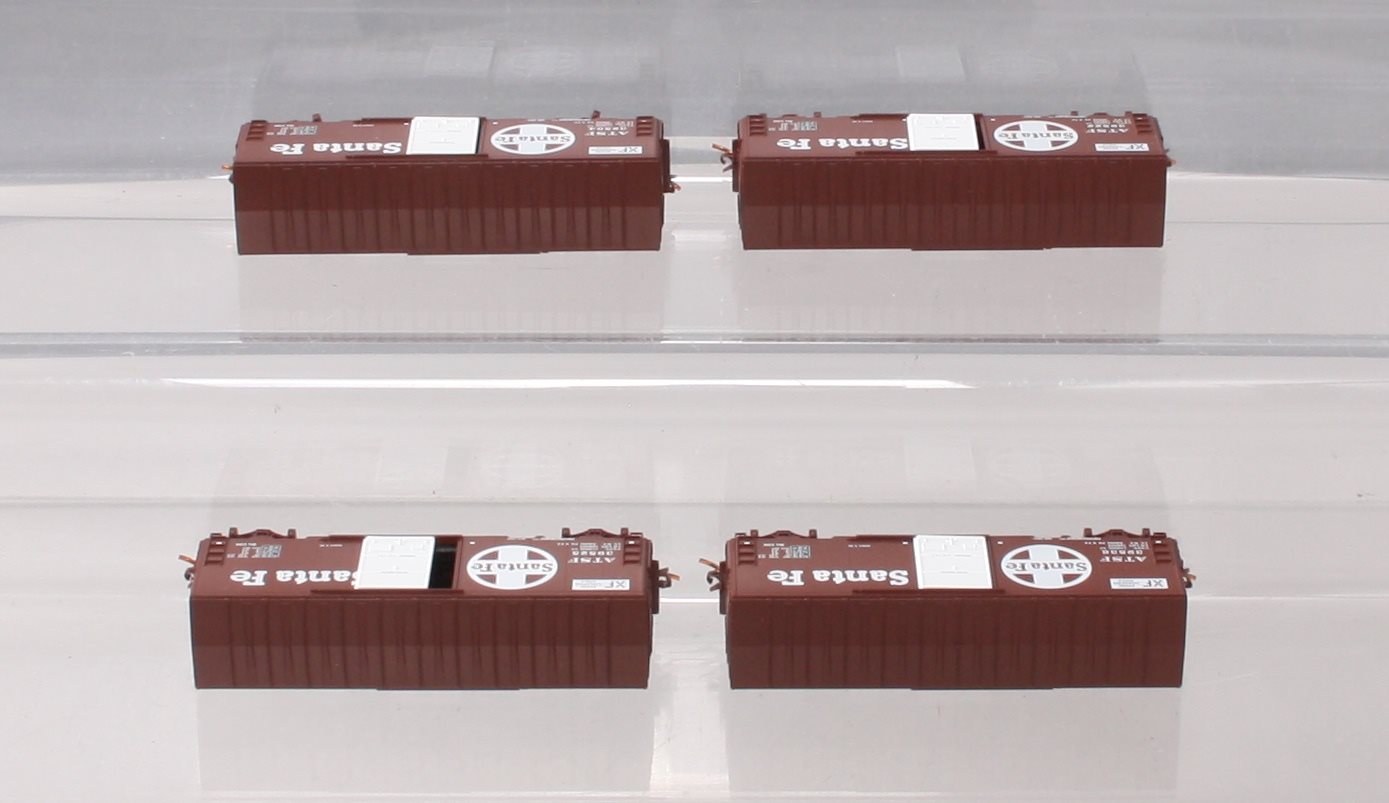 Micro-Trains 99300102 N ATSF 40' Standard PS-1 Single Door Boxcar (Set of 4) LN/Box