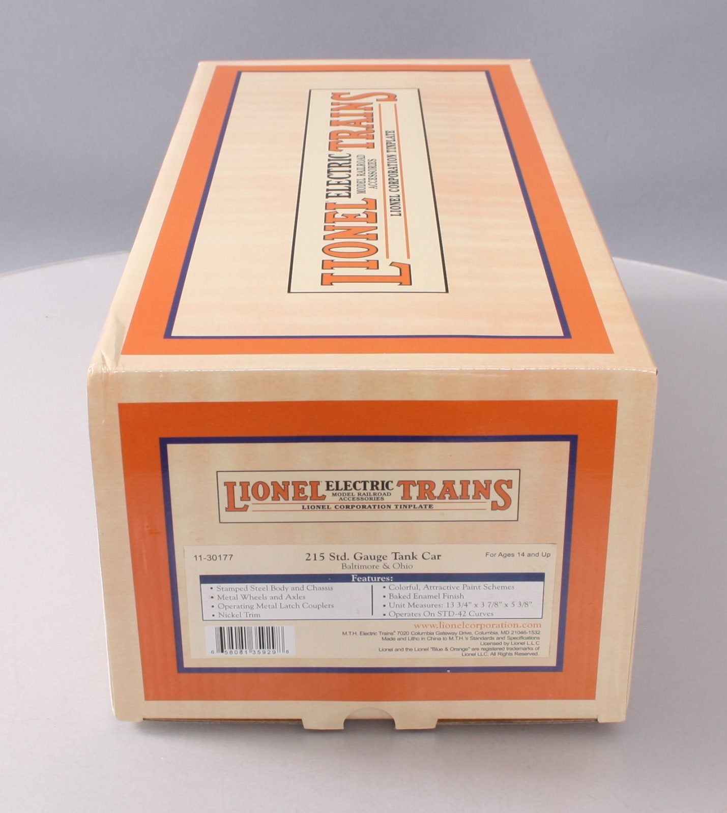MTH 11-30177 Std. Gauge Baltimore & Ohio Tank Car #215 MT/Box
