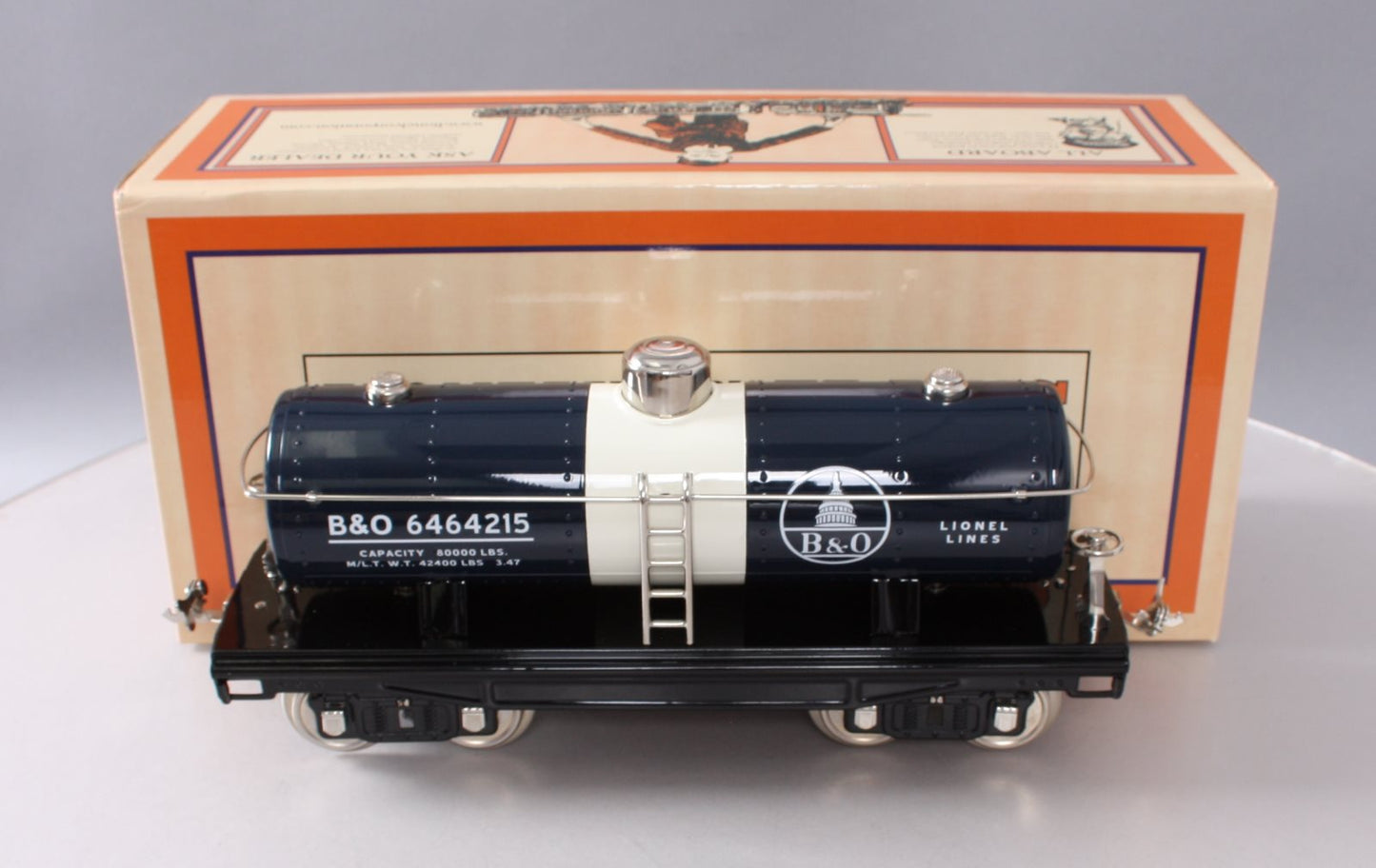 MTH 11-30177 Std. Gauge Baltimore & Ohio Tank Car #215 MT/Box