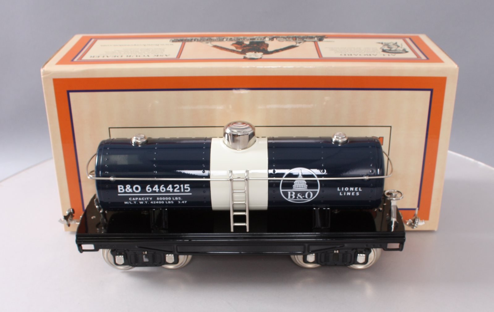 MTH 11-30177 Std. Gauge Baltimore & Ohio Tank Car #215 MT/Box