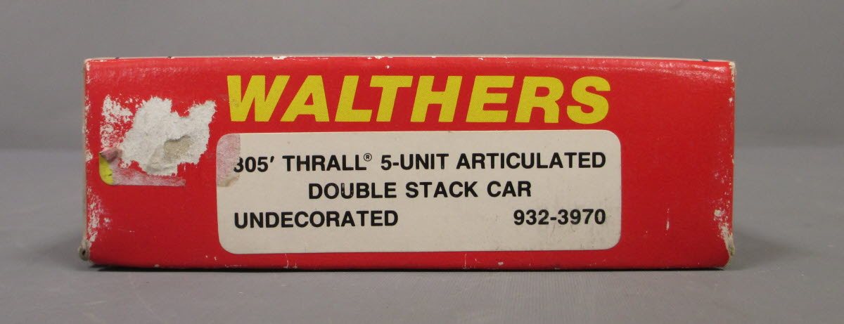 Walthers 932-3970 HO Scale Undecorated Double Stack Car Kit LN/Box
