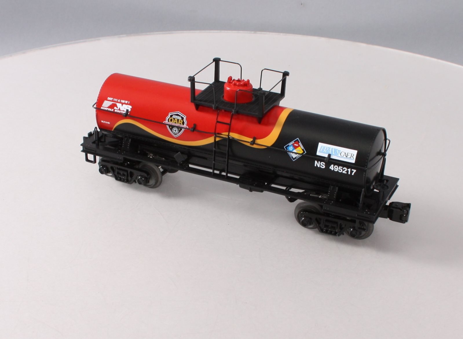 MTH 30-73521 O Norfolk Southern Smoking Tank Car - (First Responders) #495217
