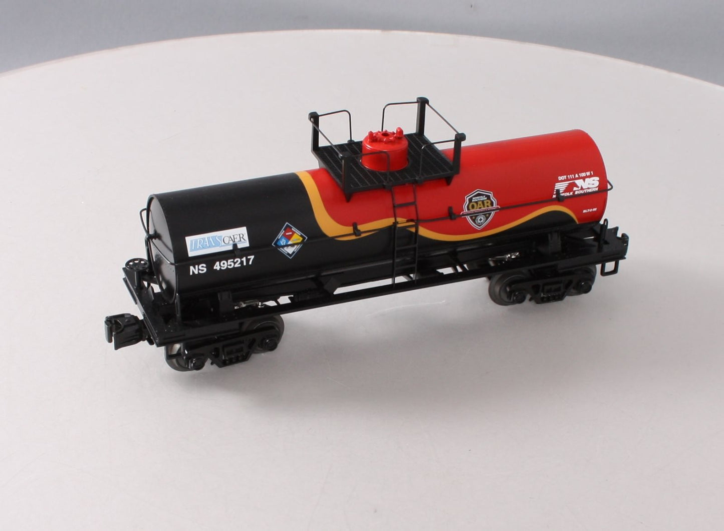 MTH 30-73521 O Norfolk Southern Smoking Tank Car - (First Responders) #495217