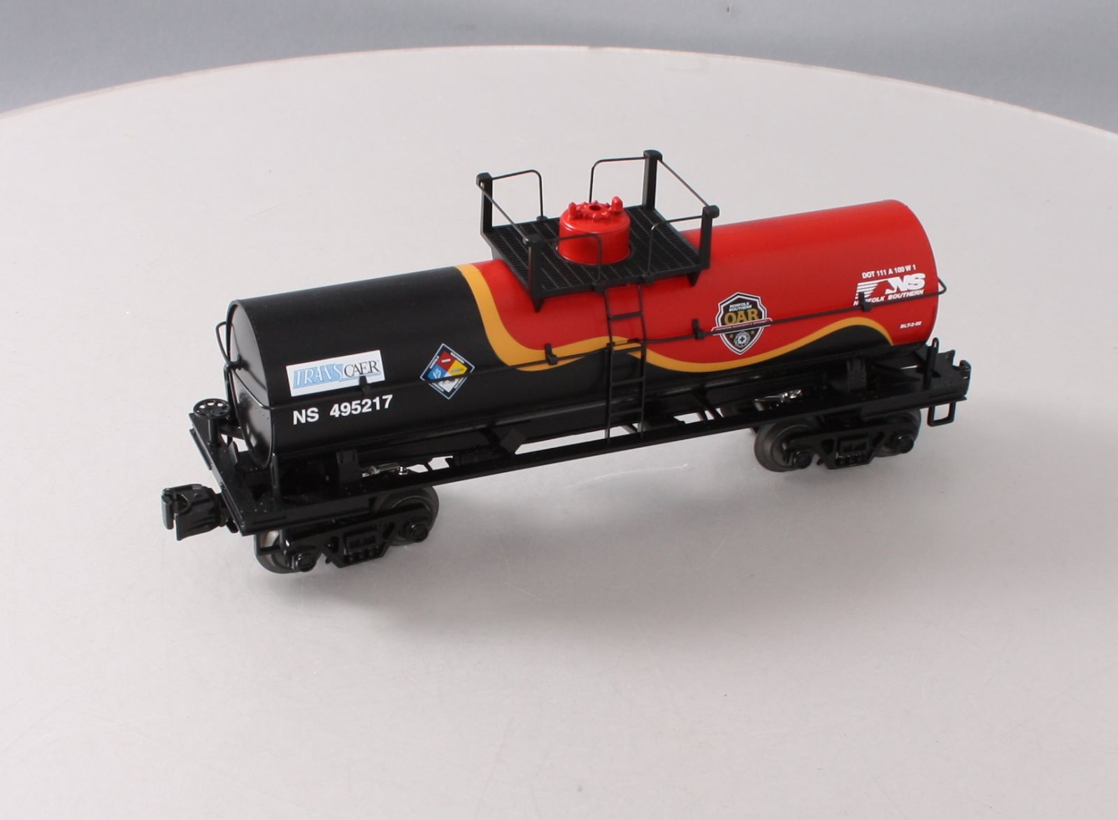 MTH 30-73521 O Norfolk Southern Smoking Tank Car - (First Responders) #495217