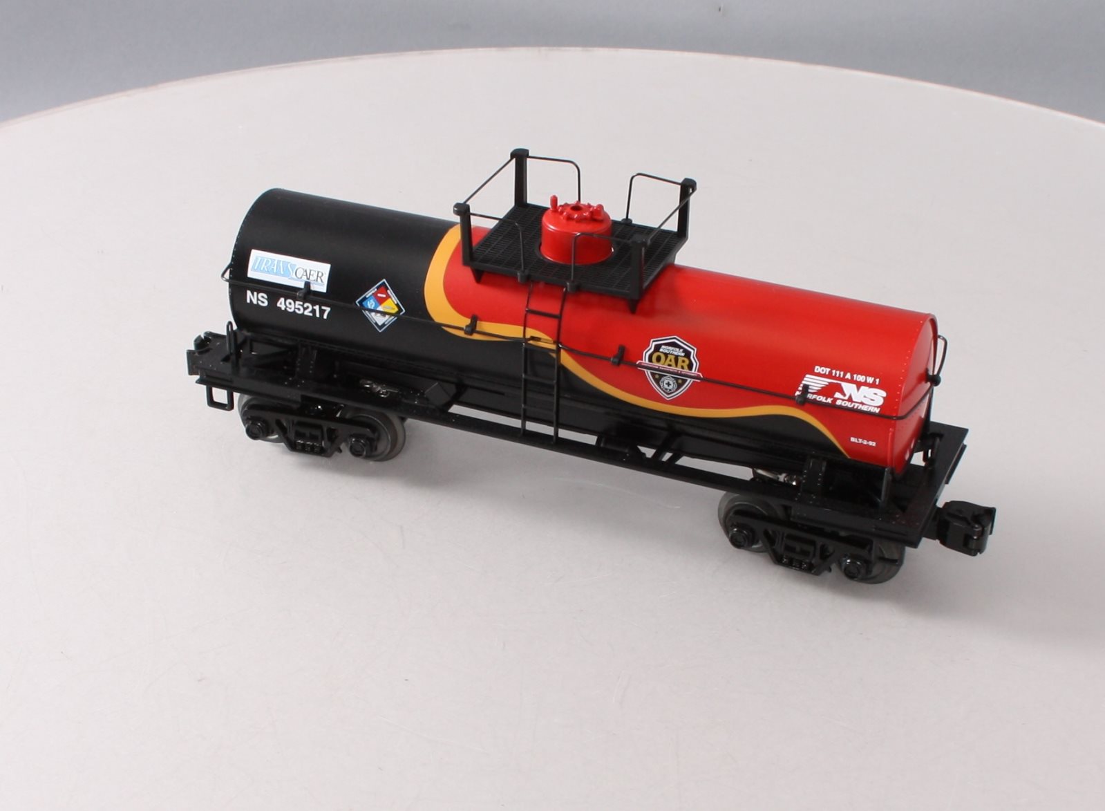 MTH 30-73521 O Norfolk Southern Smoking Tank Car - (First Responders) #495217