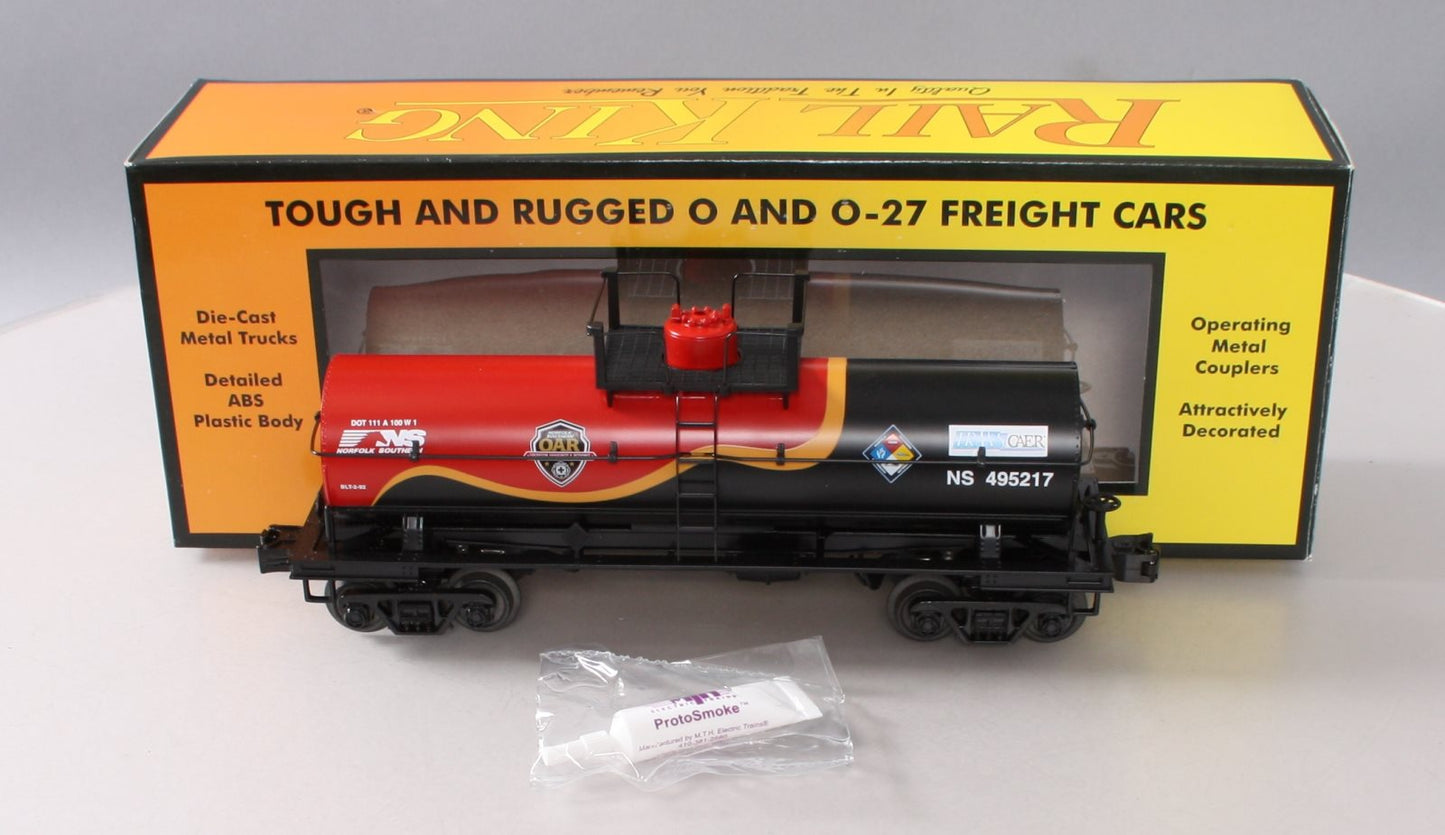 MTH 30-73521 O Norfolk Southern Smoking Tank Car - (First Responders) #495217
