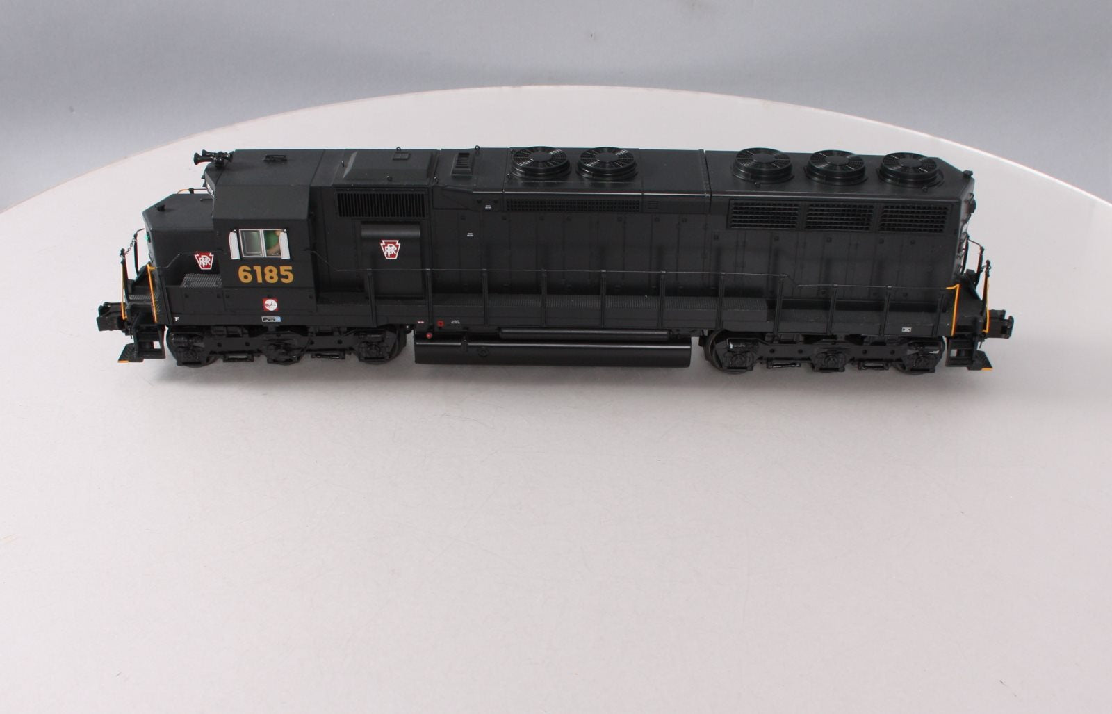 MTH 20-20100-1 O PRR SD45 Low Hood Diesel Engine w/PS 2.0 #6185 (Hi-Rail Wheels)
