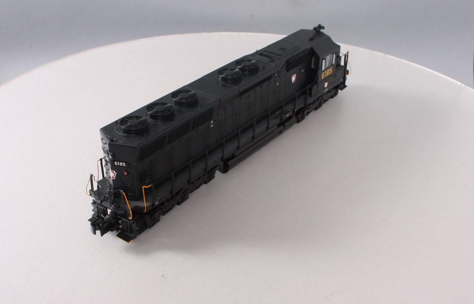MTH 20-20100-1 O PRR SD45 Low Hood Diesel Engine w/PS 2.0 #6185 (Hi-Rail Wheels)