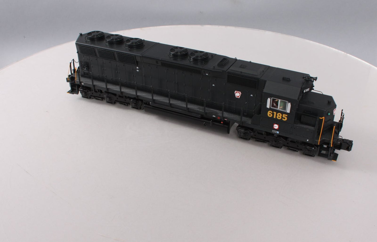 MTH 20-20100-1 O PRR SD45 Low Hood Diesel Engine w/PS 2.0 #6185 (Hi-Rail Wheels)