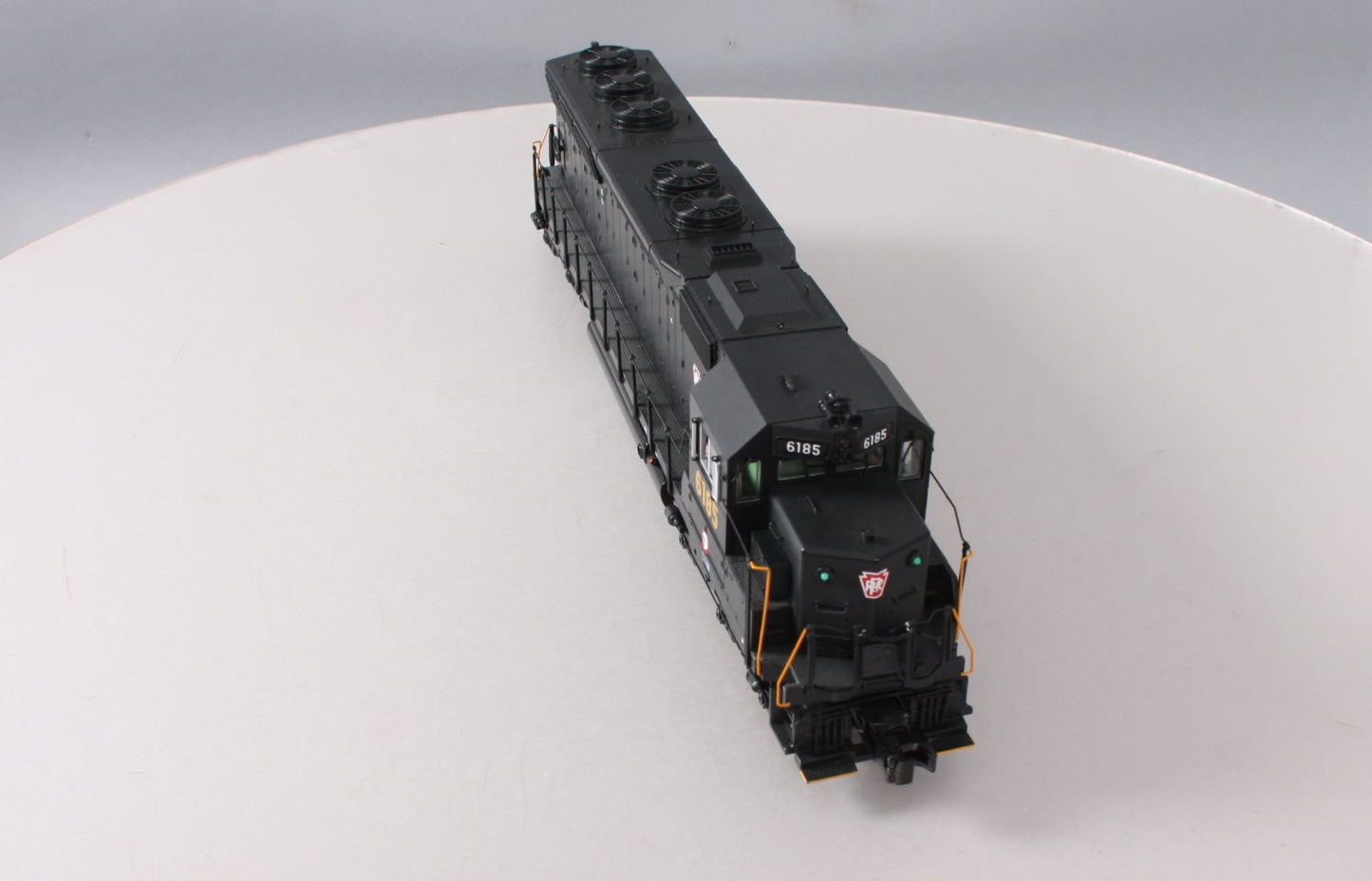 MTH 20-20100-1 O PRR SD45 Low Hood Diesel Engine w/PS 2.0 #6185 (Hi-Rail Wheels)