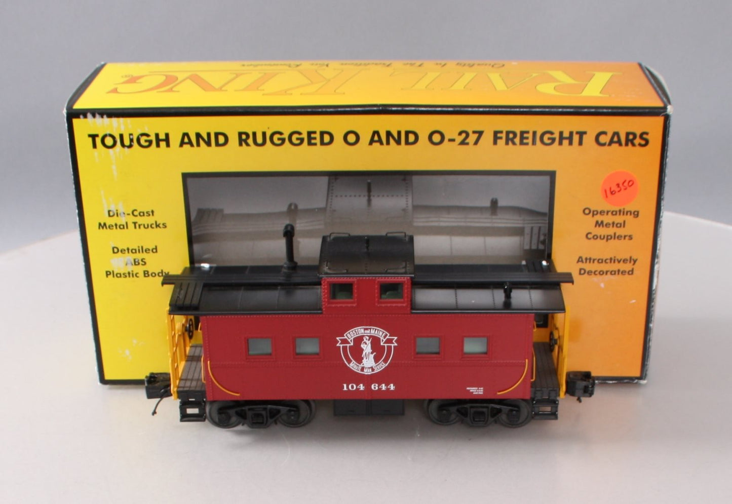 MTH 30-77202 O Gauge Boston & Maine Steel Caboose #104644