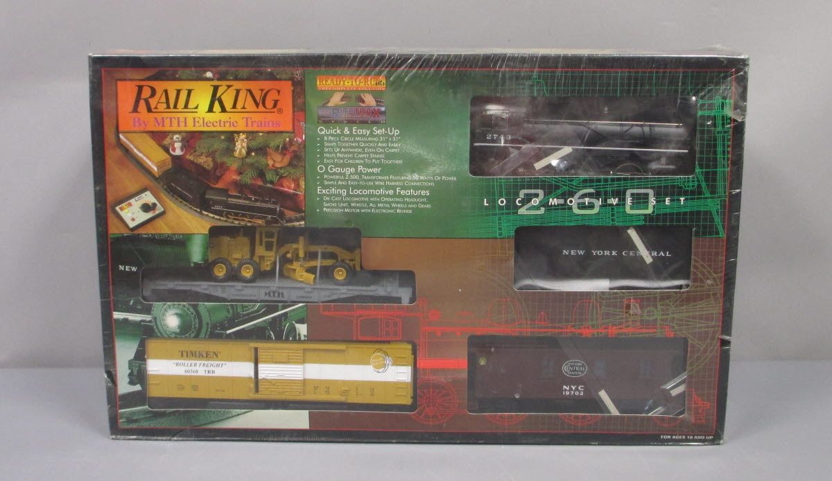 MTH 65808134022 O New York Central 2-6-0 Steam Locomotive Train Set NIB