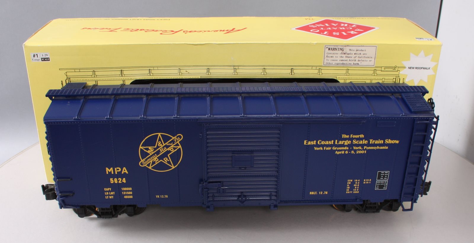 Aristo-Craft ART-46092 G Scale Maryland & Pennsylvania Box Car LN/Box
