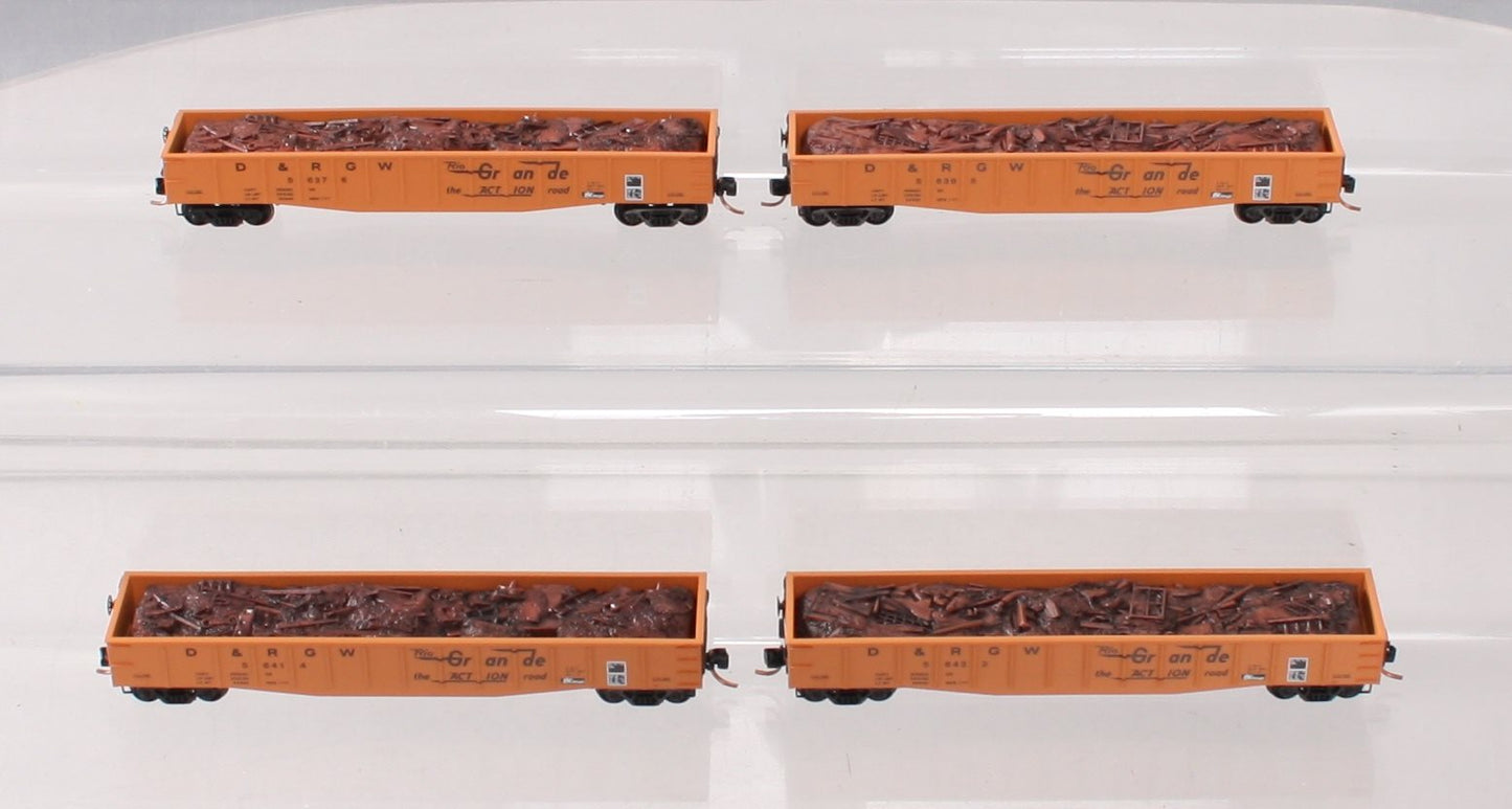Micro-Trains 99300042 N D&RGW 50' Gondola Runner Pack (Set of 4) LN/Box