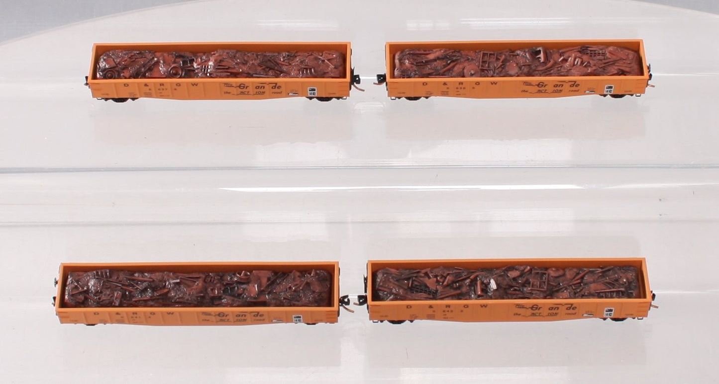 Micro-Trains 99300042 N D&RGW 50' Gondola Runner Pack (Set of 4) LN/Box