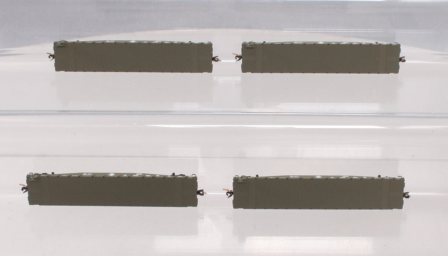 Micro-Trains 99300014 N US Army 50' Fishbelly Flatcar Runner Pack (Set of 4) LN/Box