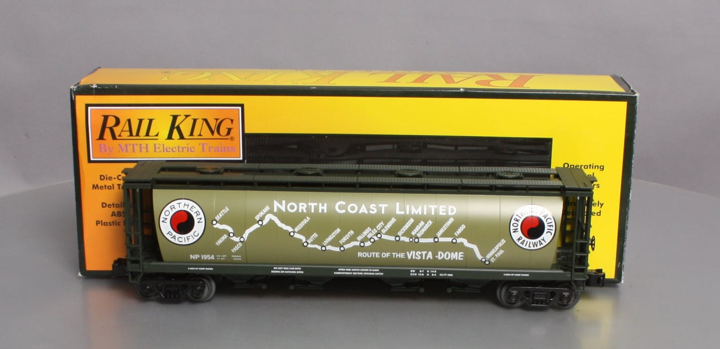MTH 30-75534 O Northern Pacific 4-Bay Cylindrical Covered Hopper #1954