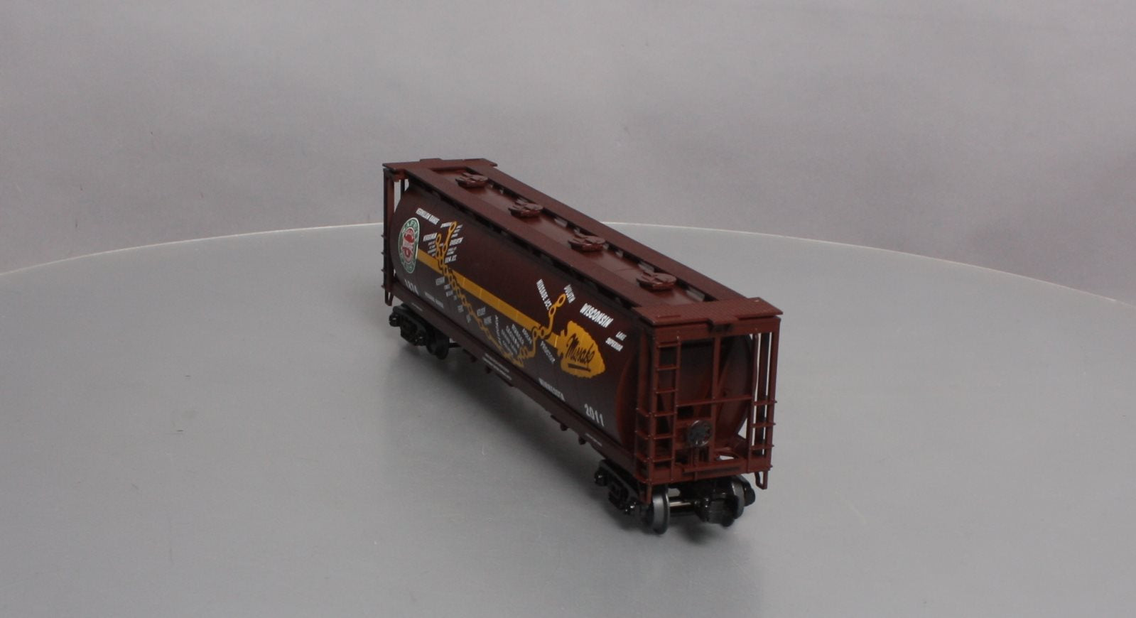 MTH 30-75600 O DM&IR 4-Bay Cylindrical Hopper #1874-2011