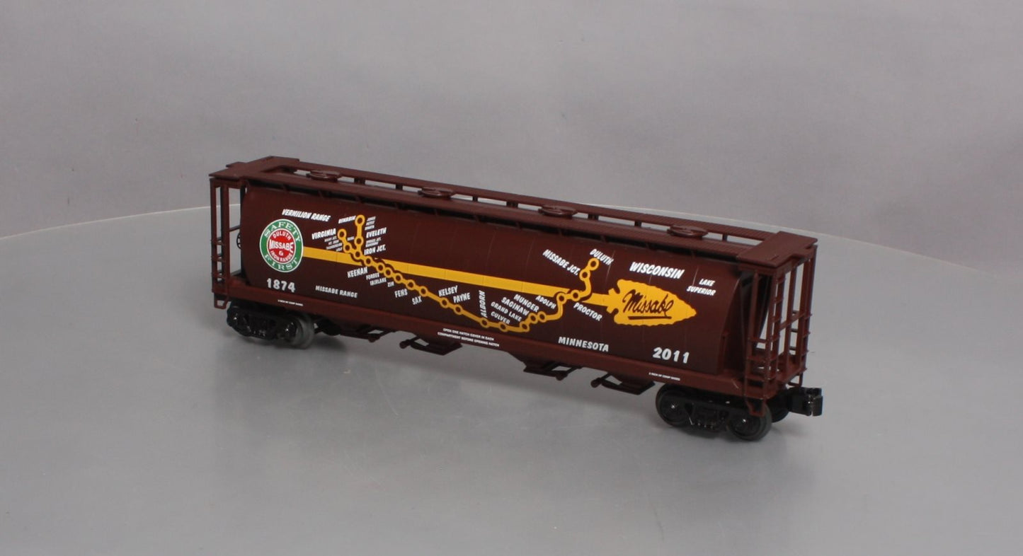 MTH 30-75600 O DM&IR 4-Bay Cylindrical Hopper #1874-2011