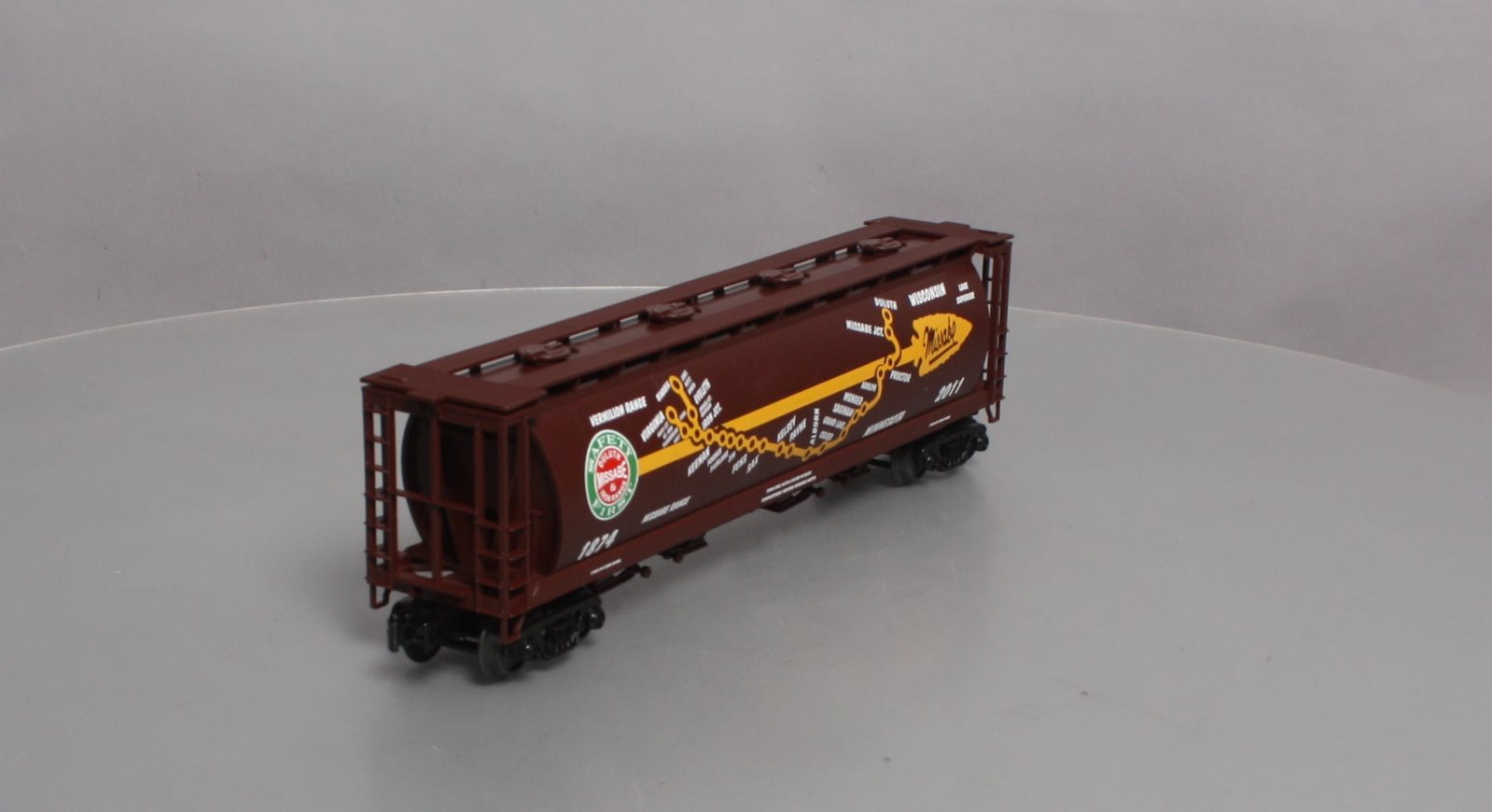 MTH 30-75600 O DM&IR 4-Bay Cylindrical Hopper #1874-2011