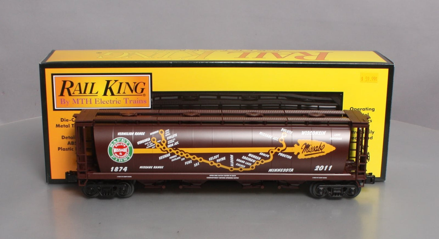 MTH 30-75600 O DM&IR 4-Bay Cylindrical Hopper #1874-2011