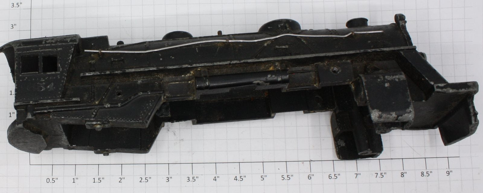 Lionel 1654-7X Metal Body Shell #1654 Damaged