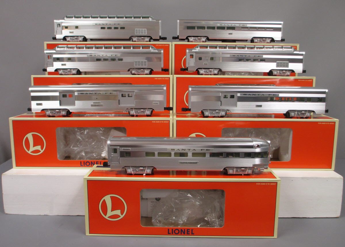 Lionel 6-21786 O Gauge Santa Fe ABBA F3 Diesel Passenger Train Set EX/Box