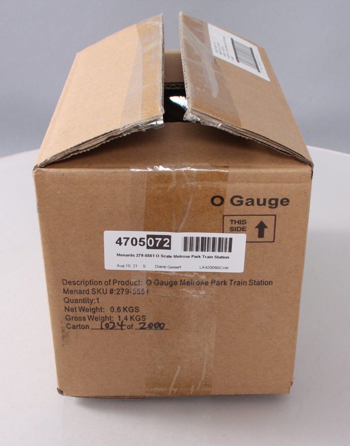 Menards 279-5551 O Scale Melrose Park Train Station LN/Box