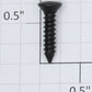Lionel 1044-69 Black Clutch Head Self Tapping Cover Screw