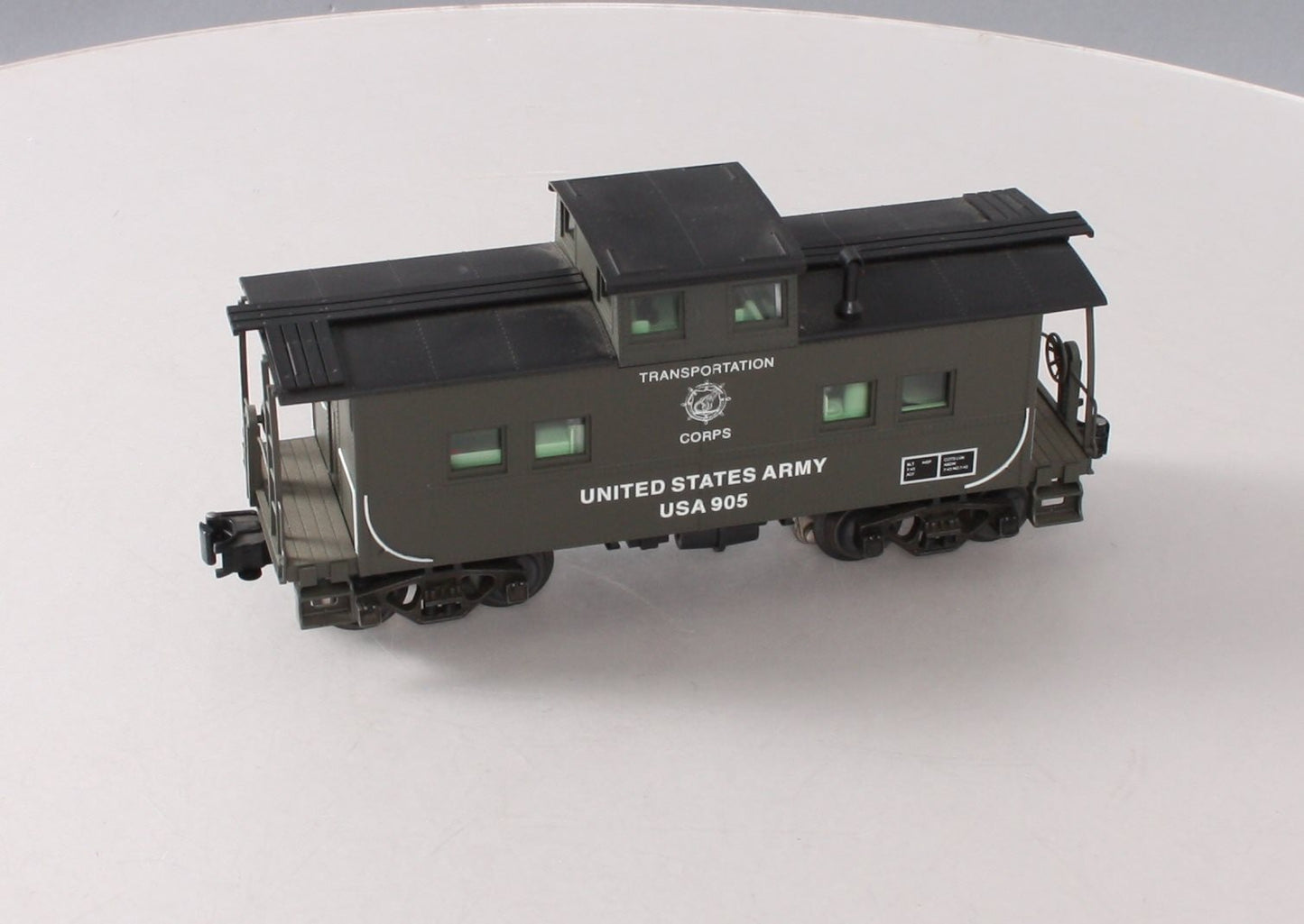 Weaver U2943LD US Army Northeastern Caboose #905 (3Rail) EX/Box