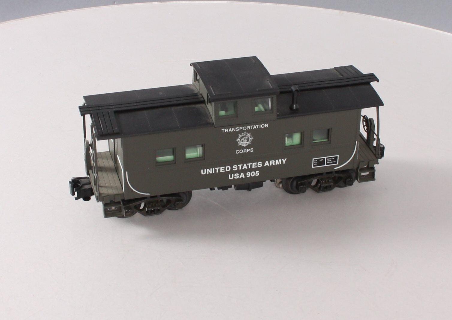 Weaver U2943LD US Army Northeastern Caboose #905 (3Rail) EX/Box