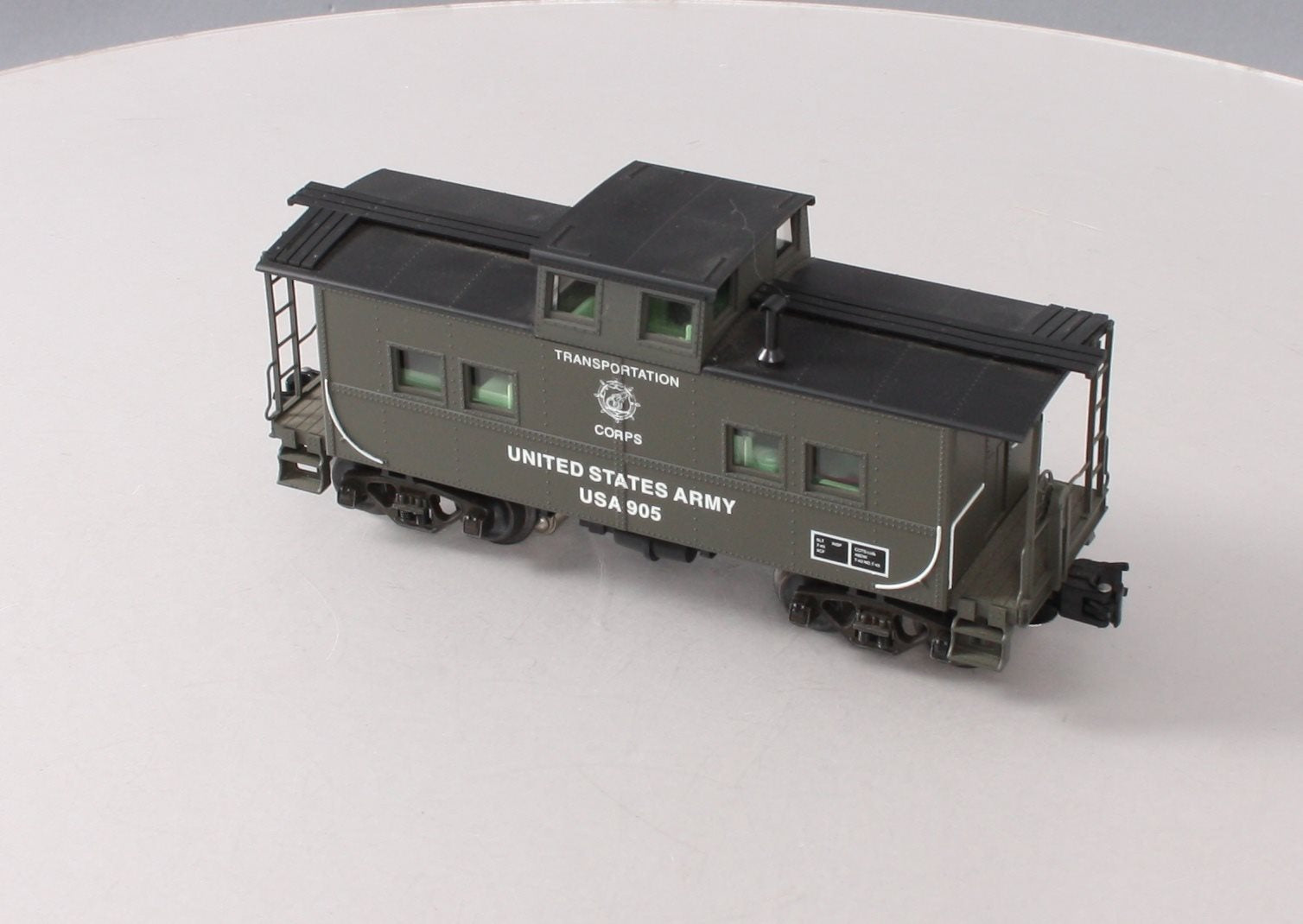 Weaver U2943LD US Army Northeastern Caboose #905 (3Rail) EX/Box