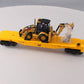 MTH 30-76349 O Gauge Caterpillar Flatcar w/ CAT432E Backhoe #2010